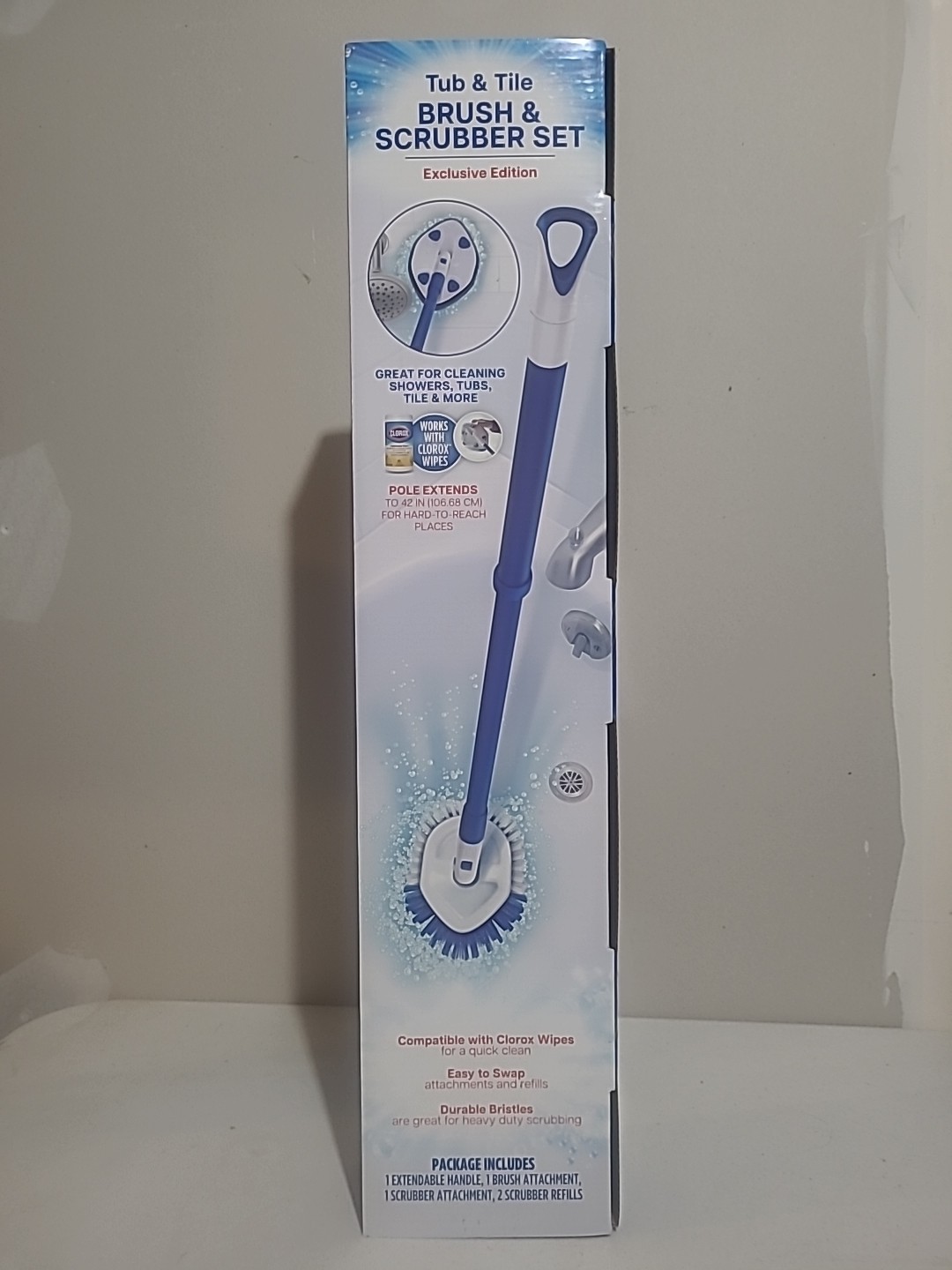 Clorox Tub N Tile Brush and Scrubber Set