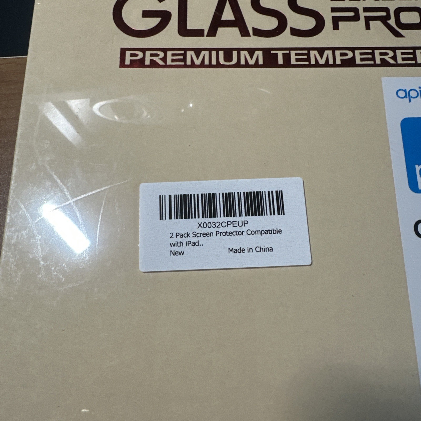 Apiker Screen Protector for Apple iPad 7th Generation - 2 Pack