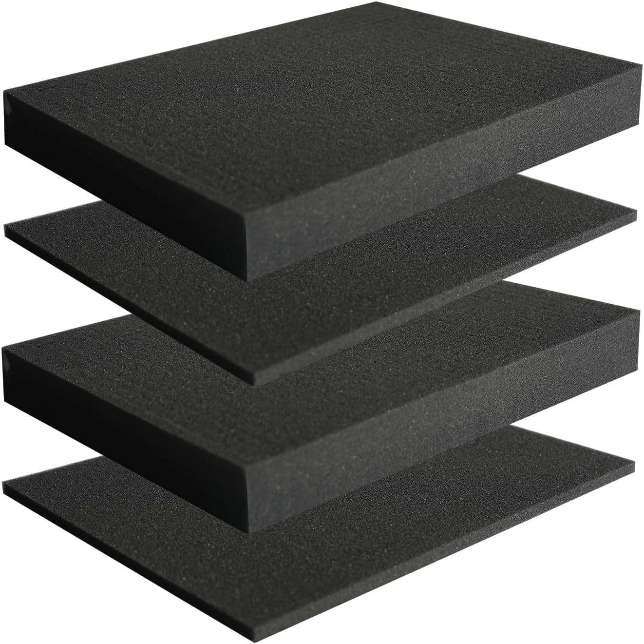 4 Pcs Pick Apart Foam Insert 2 Size Pluck Pre-Cube Sheet Foam for Tool Box