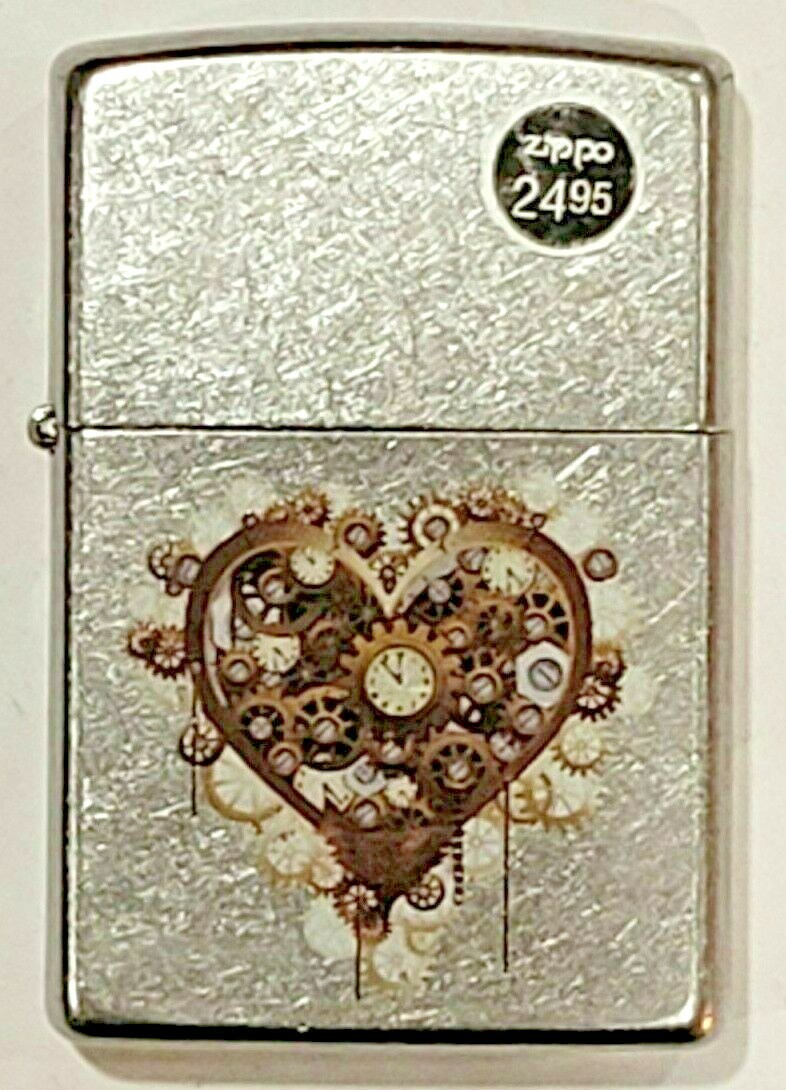 DECORATIVE HEART - Zippo Lighter, NEW (STORE TAKE OUTS)