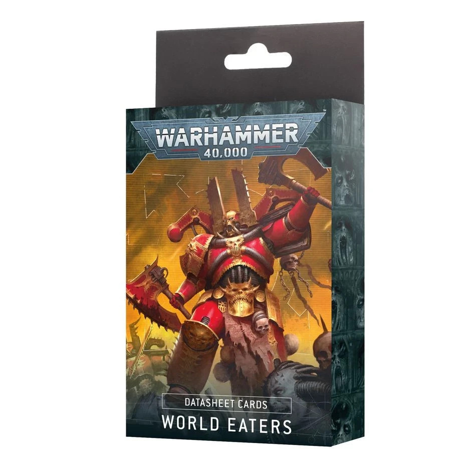 Warhammer 40,000 Datasheet Cards World Eaters New Sealed 10th Edition GW 40K