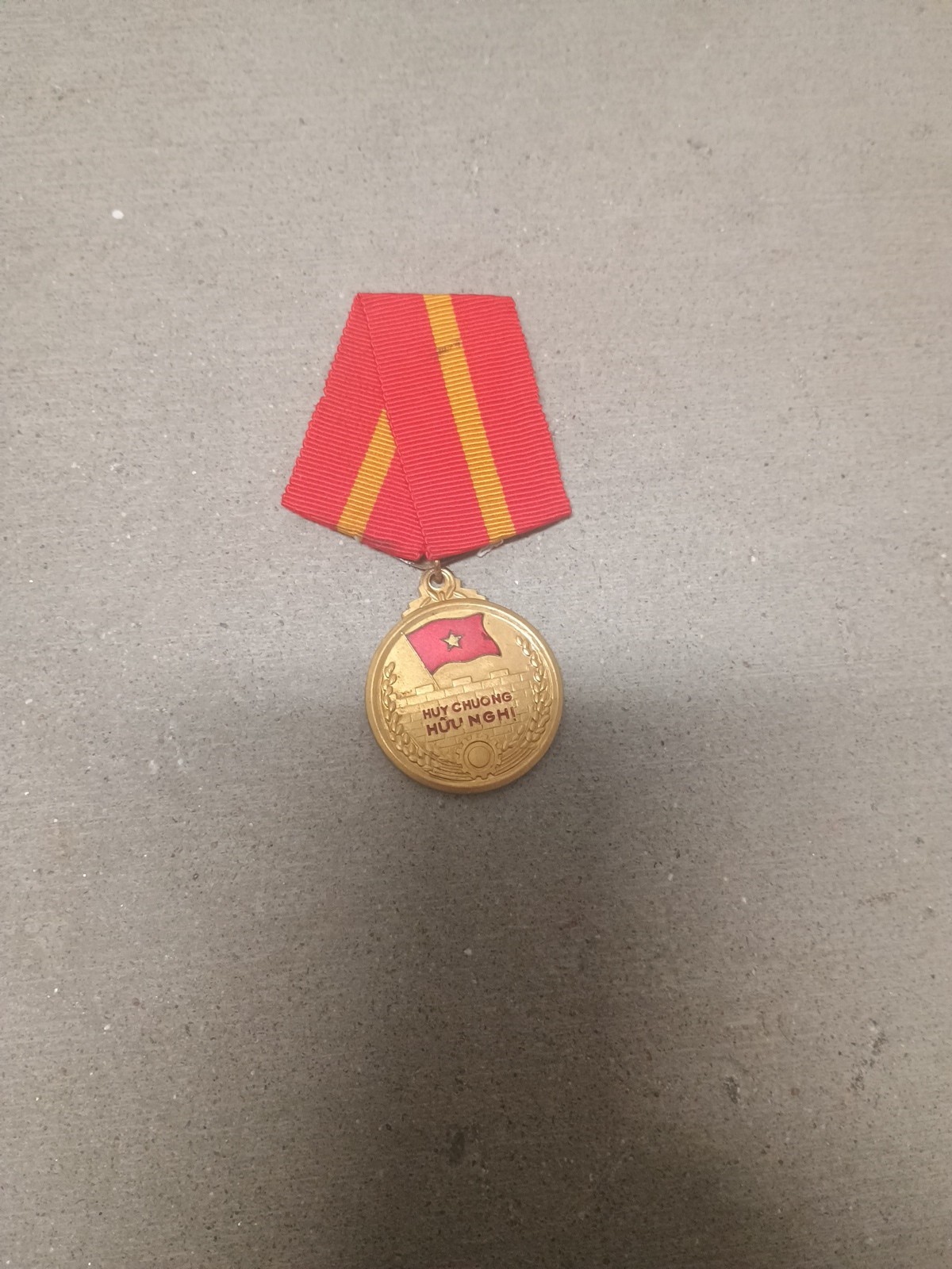 Vintage Rare Vietnam Friendship Medal Pre-owned Good Condition