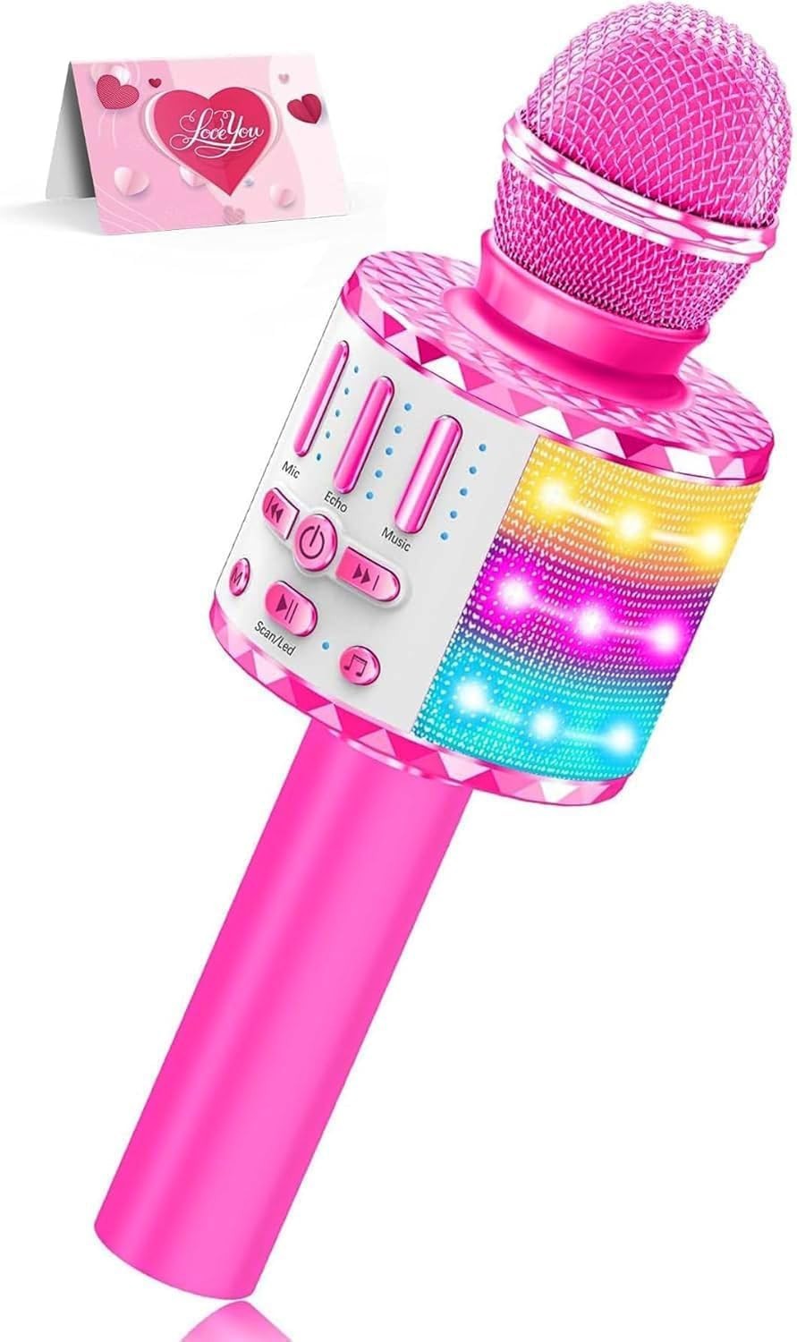 Micrófono de karaoke inalámbrico Bluetooth para niños micrófono de karaoke.neuvo
