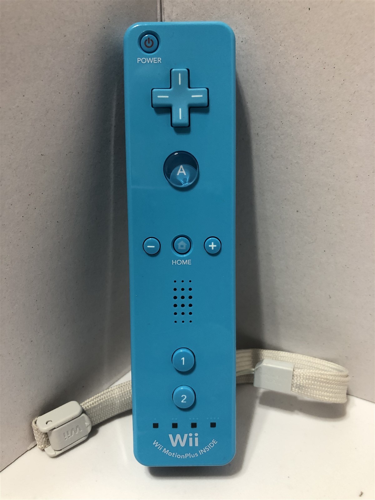 Blue Teal Official OEM Nintendo Wii Remote Controller RVL-036 Motion Plus Tested