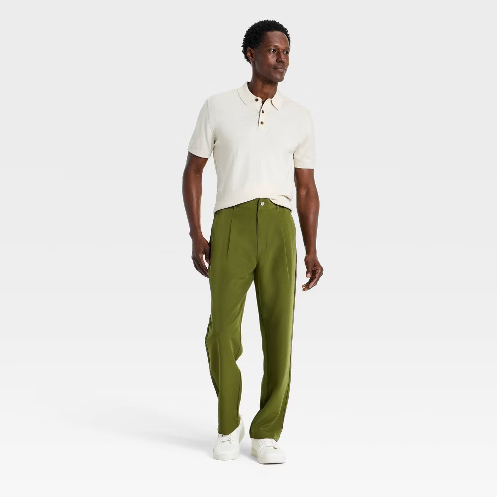 Houston White Men Relaxed Leg Performance Pleated Pants