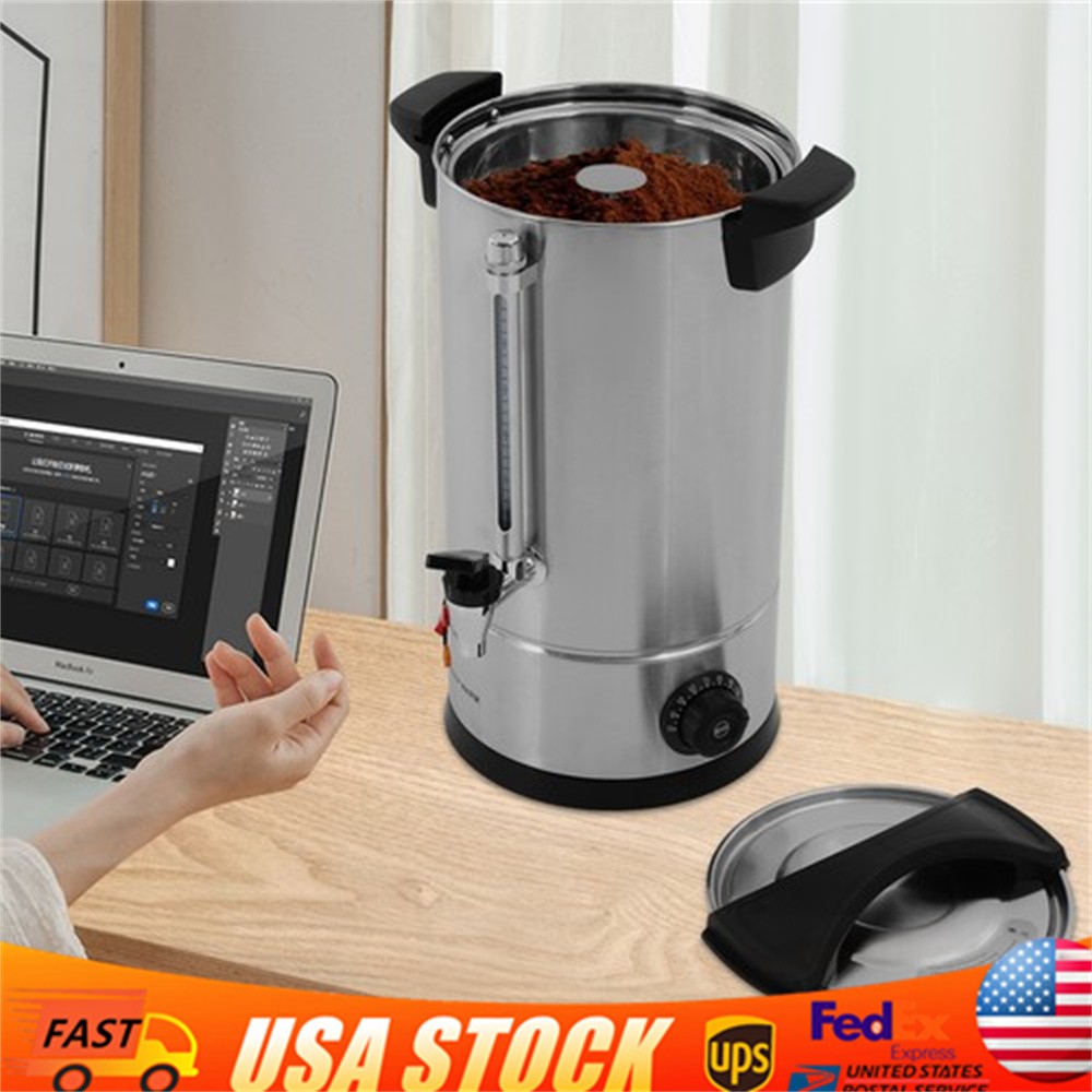 Coffee Urn 25L/6.6Gal Commercial Electric Stainless Steel Coffee Maker Office