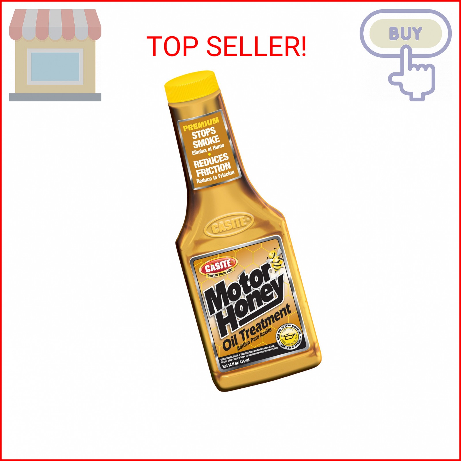 Motor Honey C162-12 Premium Engine Oil Treatment, 14 fl. oz.