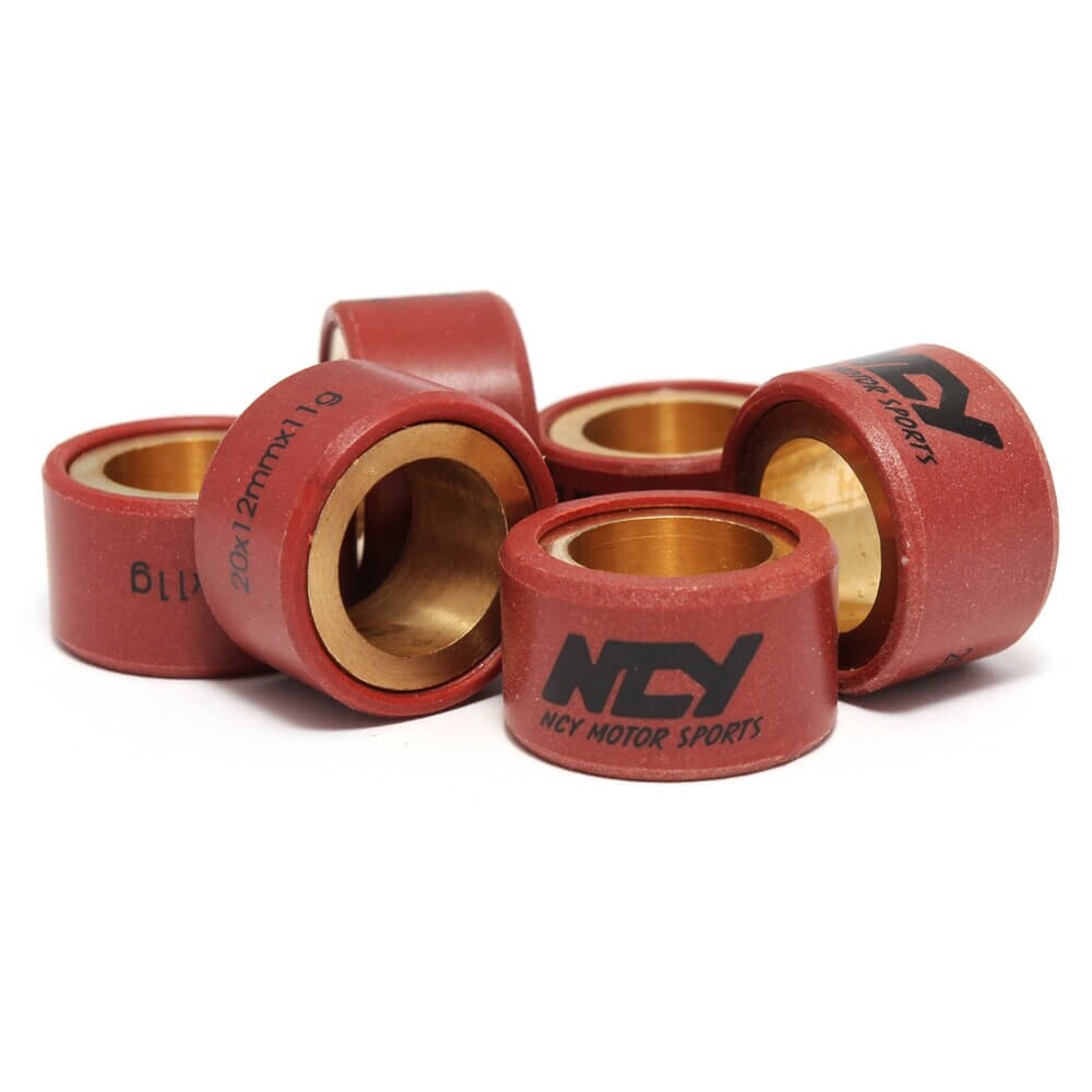 NCY 10 GRAM (20x12) ROUND ROLLER WEIGHTS FOR YAMAHA ZUMA 125, VINO 125