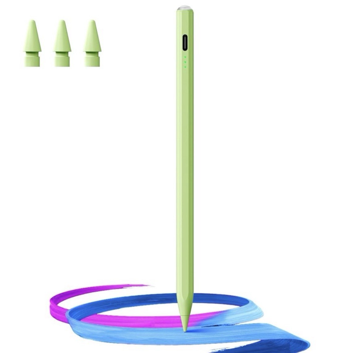 Stylus Pen iPad(2018-2025)-13 Mins Fast Charge Green Tilt Sens Palm Rejection