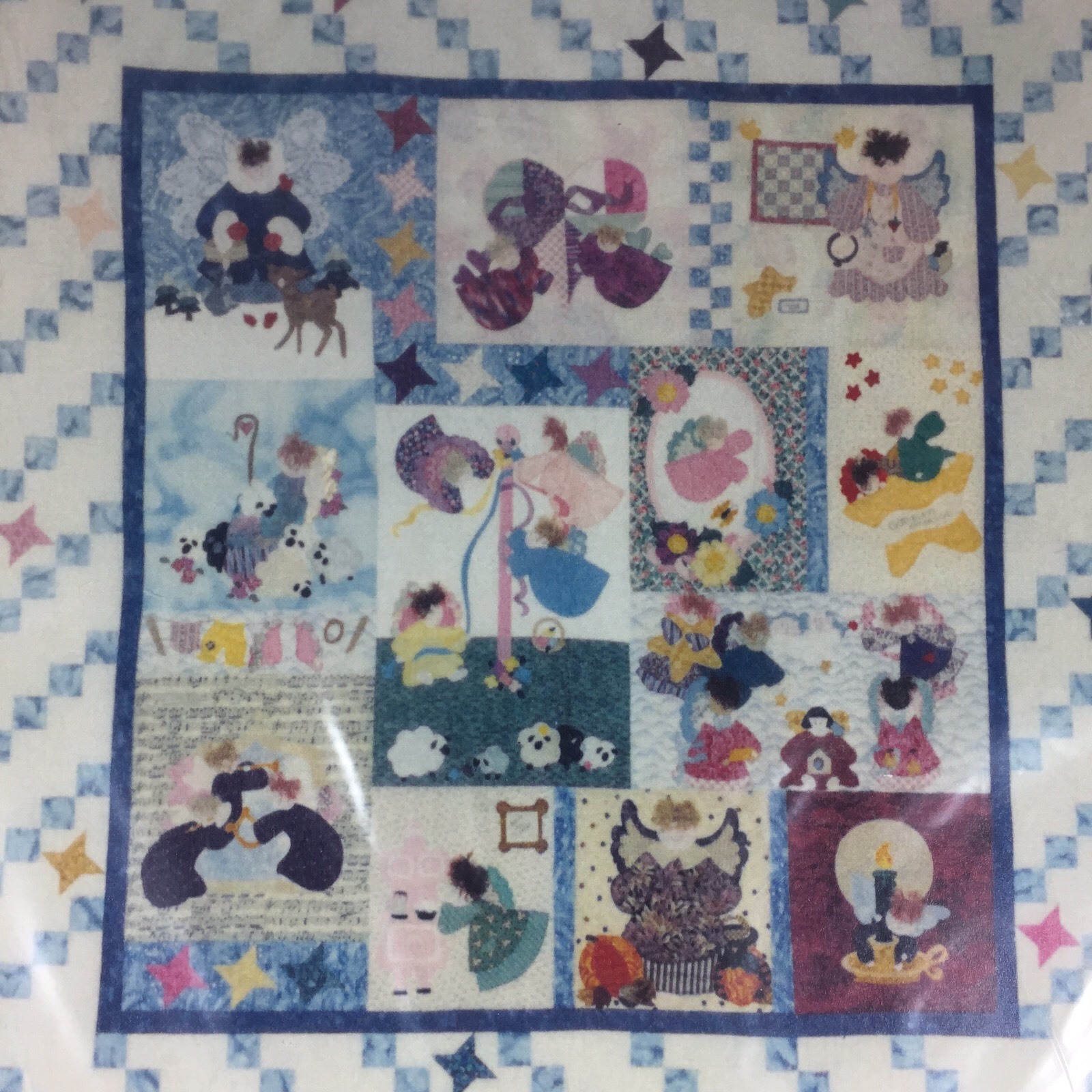 Someone To Watch Over Me ANGEL Sampler Quilt Pattern 54"x57" New 1999