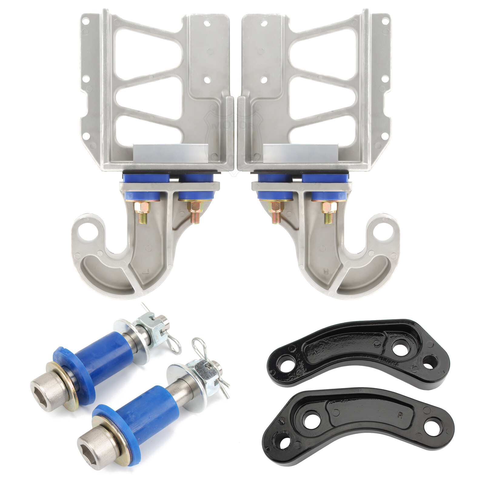 Hood Hinge Pivot Bushing Mount Bracket & Bolt Assembly Kit For Peterbilt 379 378