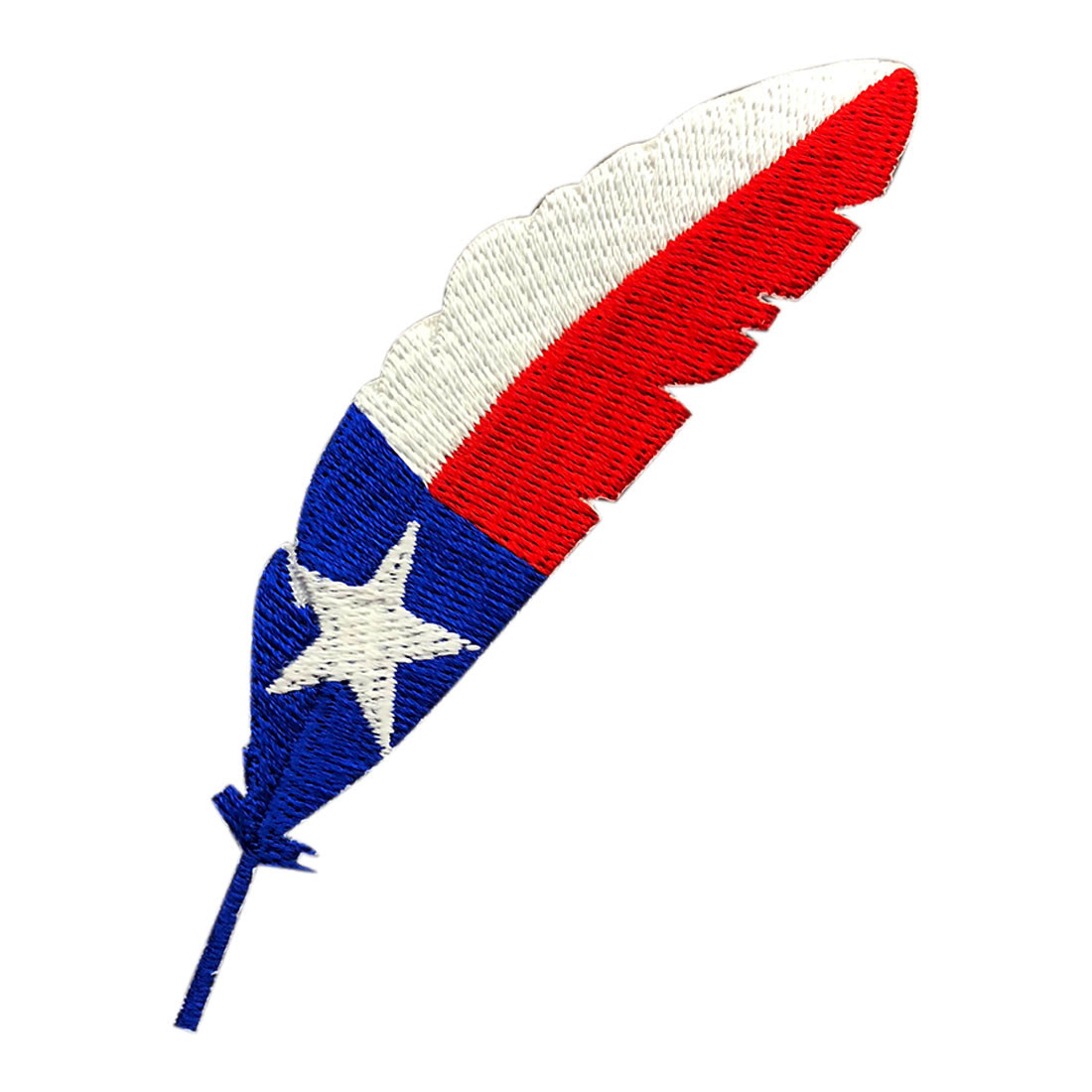 FEATHER TEXAS FLAG TX HOOK PATCH BY MILTACUSA
