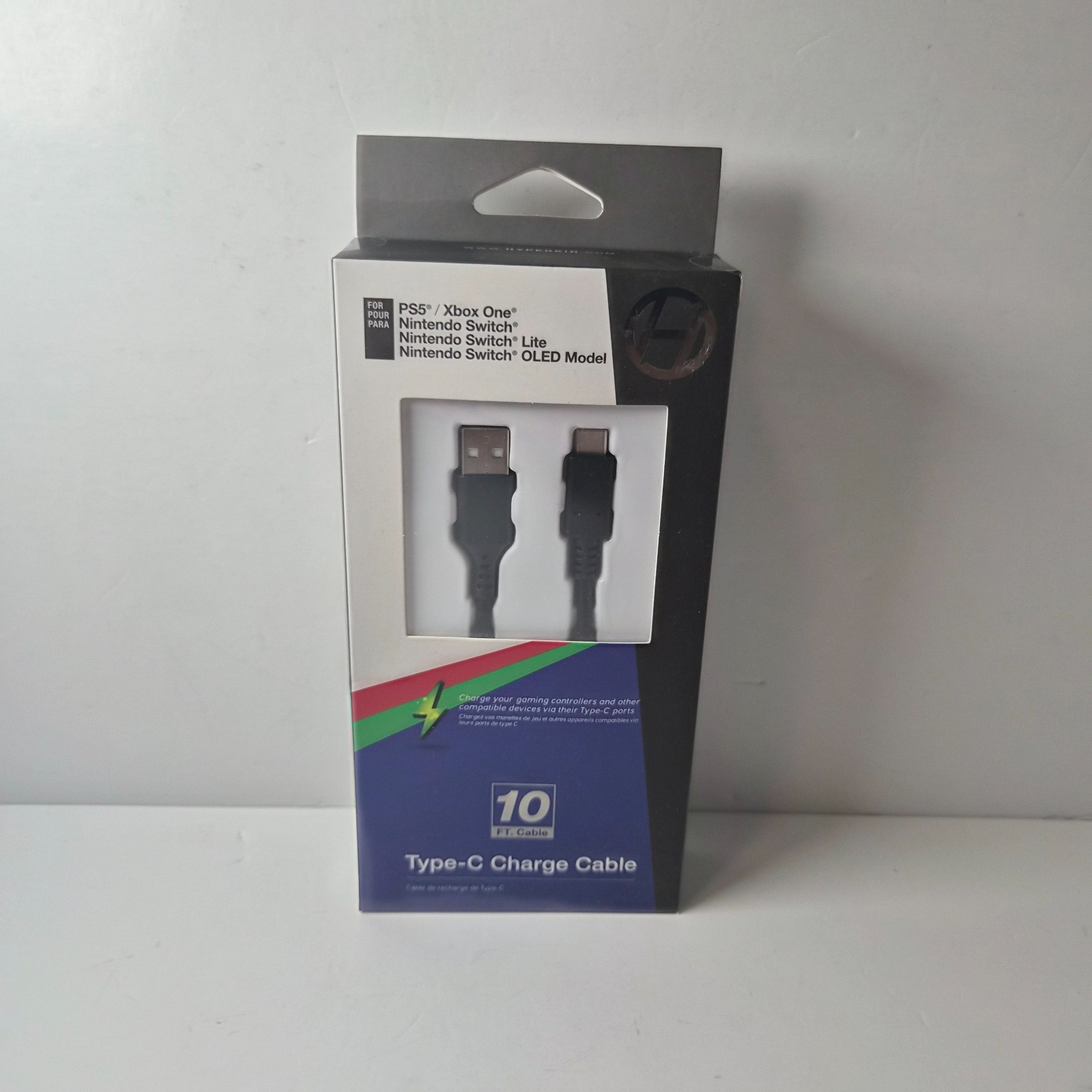 Hyperkin 10 ft USB-A to USB-C Charge Cable PS5 Xbox Switch (CB)