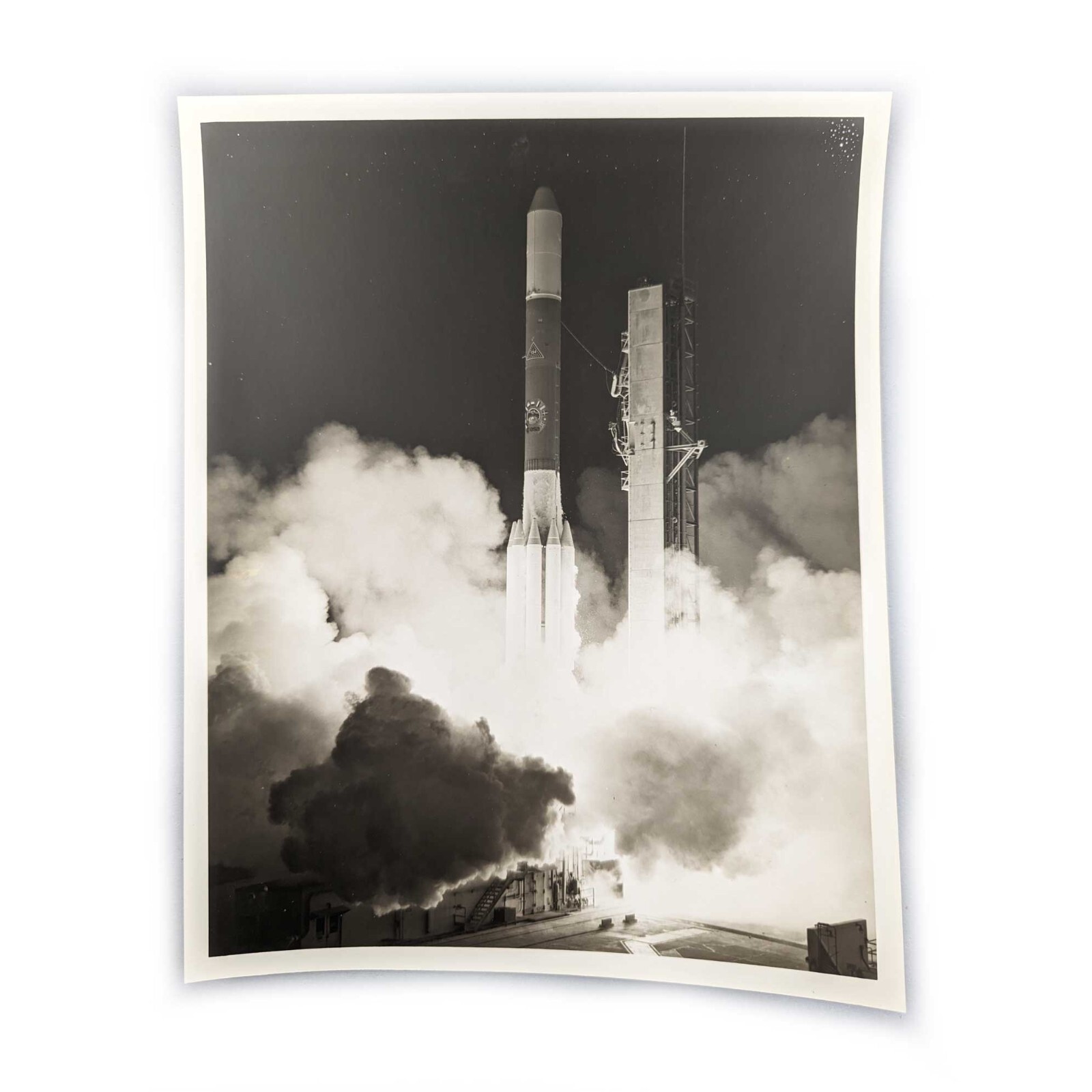 1977 NASA Delta 3000 Vehicle 134 First Launch From Complex 17 Press Photo 8 x 10