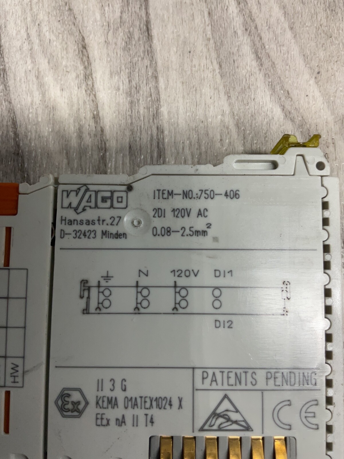 Wago 750-406 Digital Input Module 750406 #4014PT174