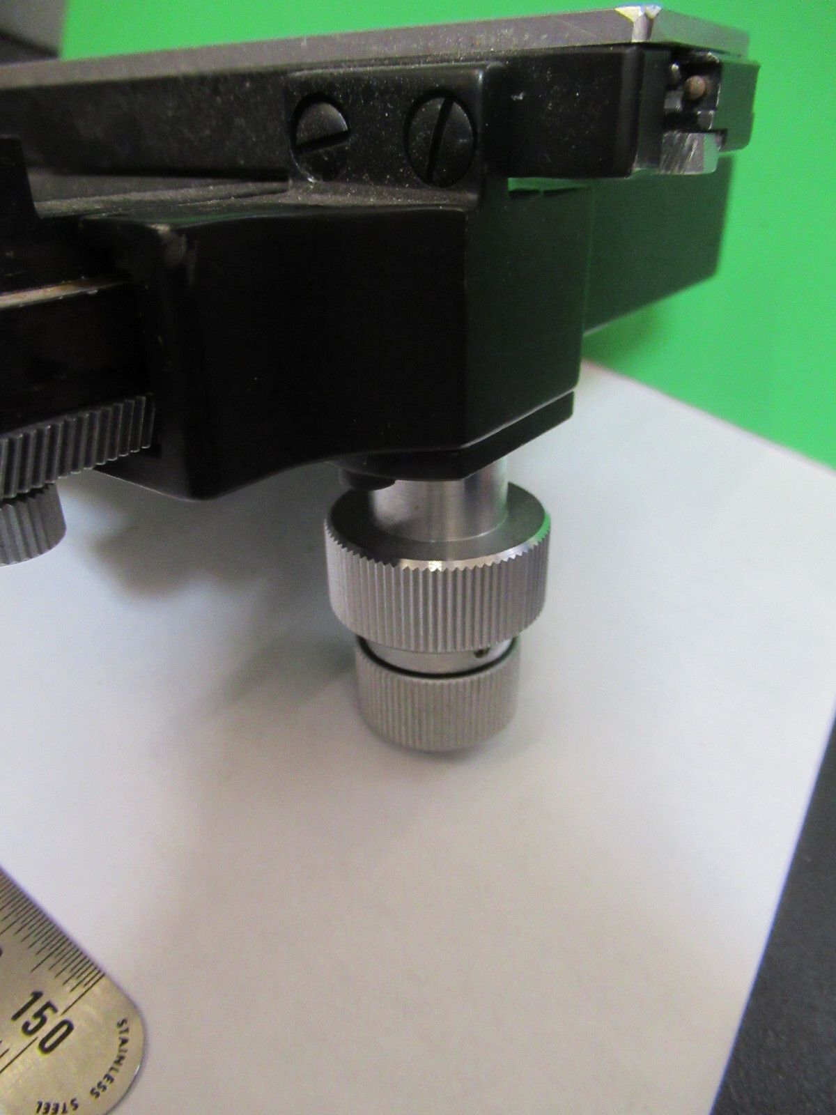 STAGE XY TABLE SPECIMEN ZEISS GERMANY MICROSCOPE PART AS PICTURED &A9-B-39