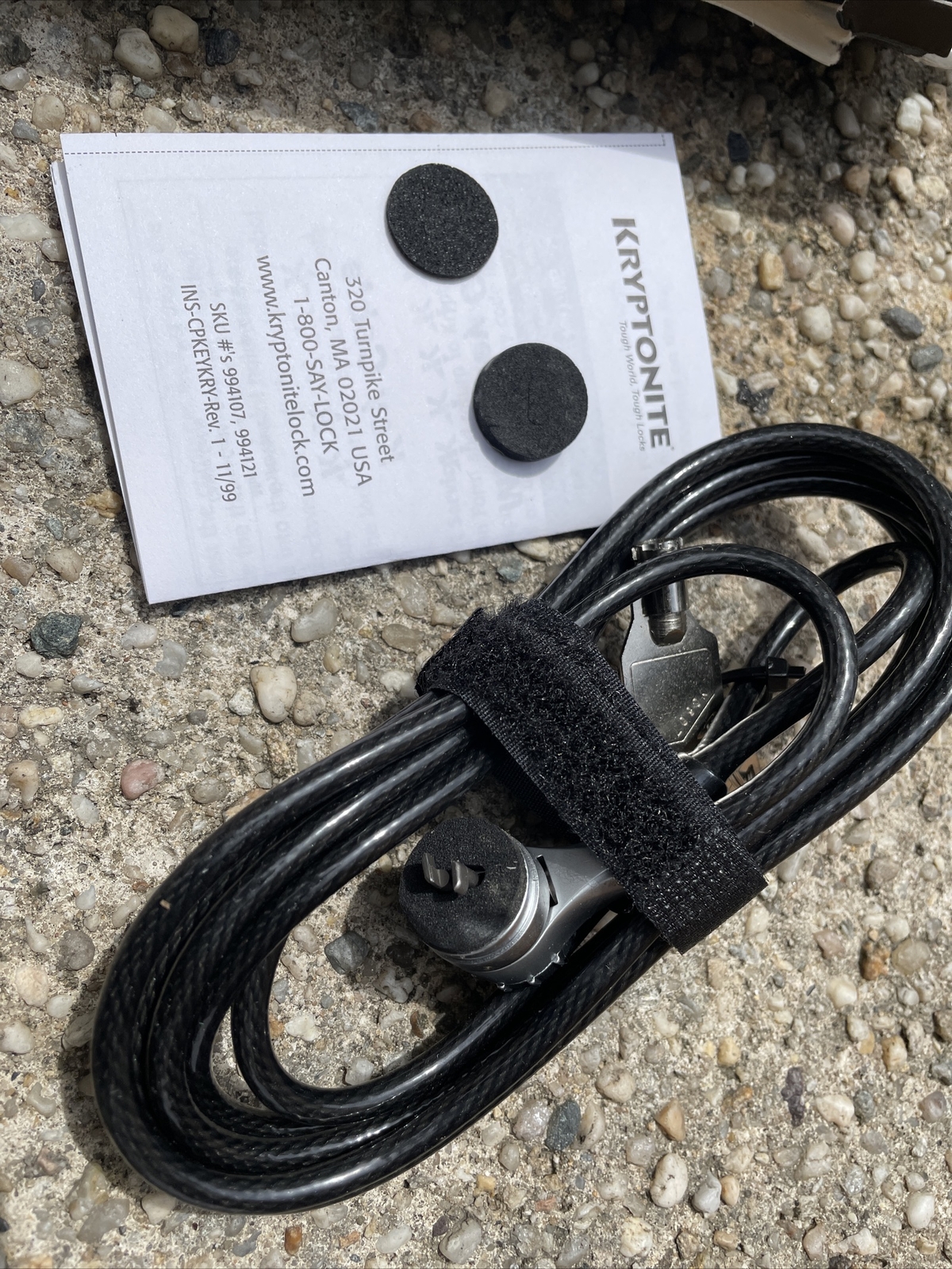 Kryptonite 5mm Key Cable Lock Notebook Computer Anti Theft