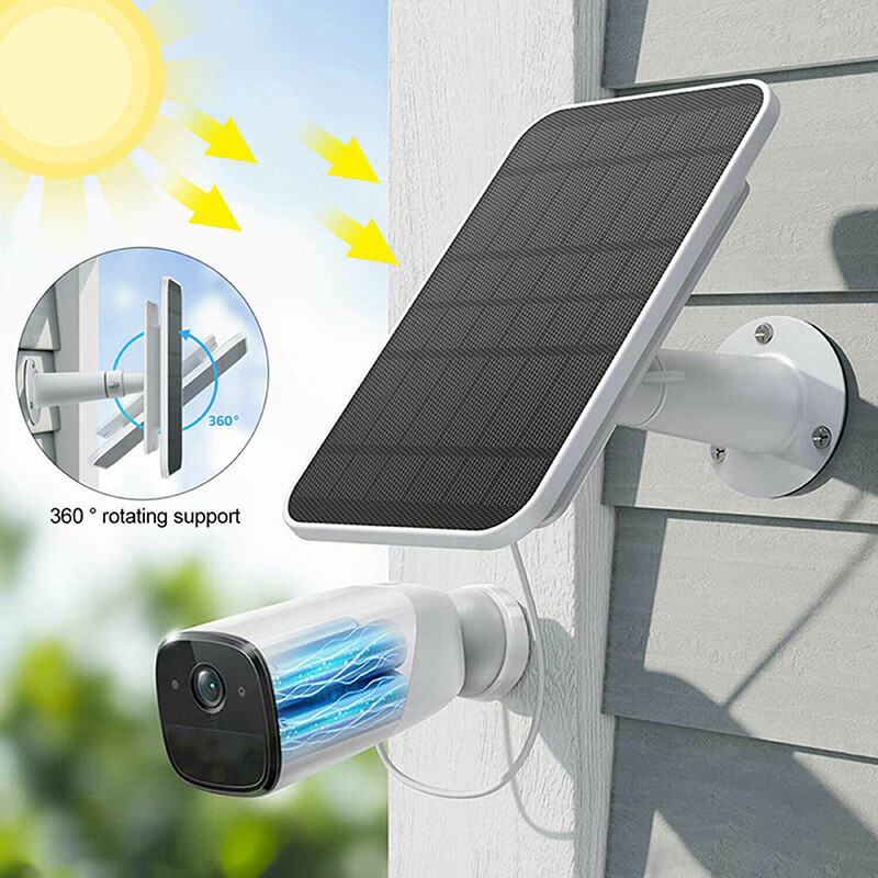 Solar Panel for Ring Spotlight Stick Up Camera Plus Security Cam Battery Charger