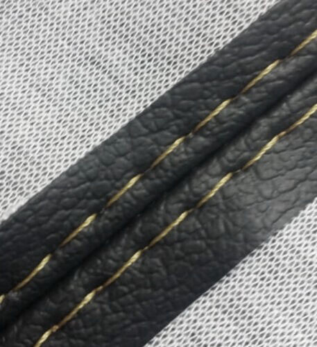 Automatic Shift Boot Cover Leather for Volvo XC90 2003-2014 Black Beige Stitch