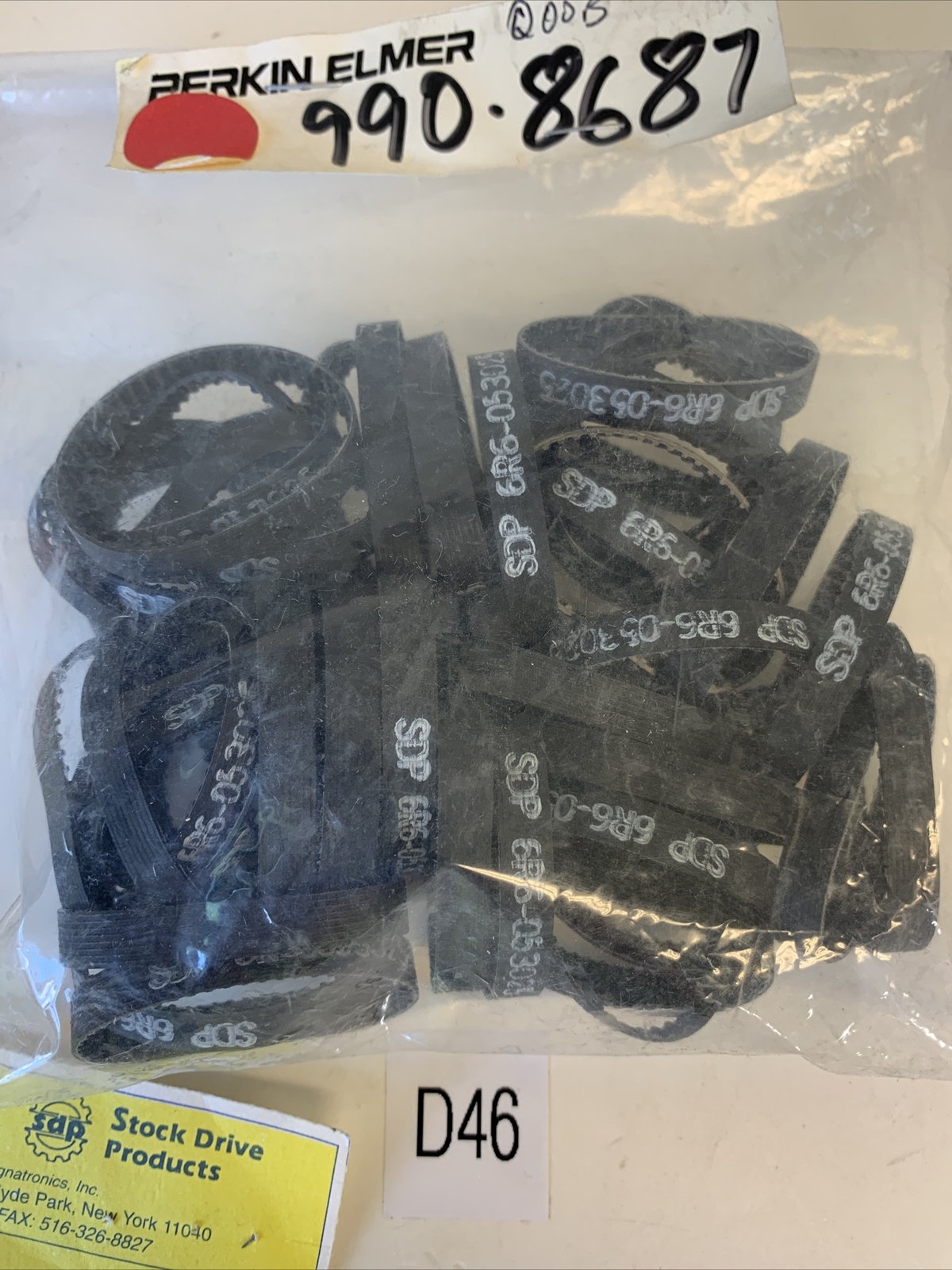 PERKIN ELMER (990-8687)TMNG BELT (LOT OF 75)FAST SHIPPING!