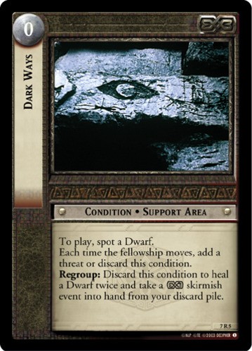 Dark Ways Moderately Played LOTR: The Return of the King