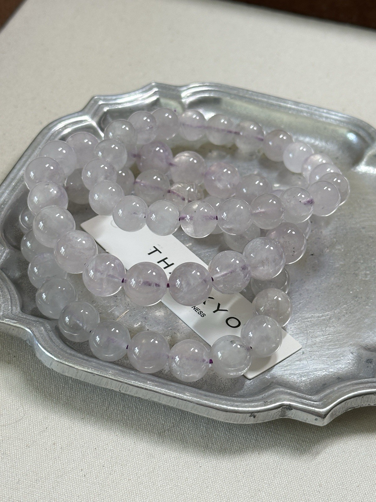 Handmade Light Amethyst Bracelet – Natural Gemstone, Healing Energy Gift