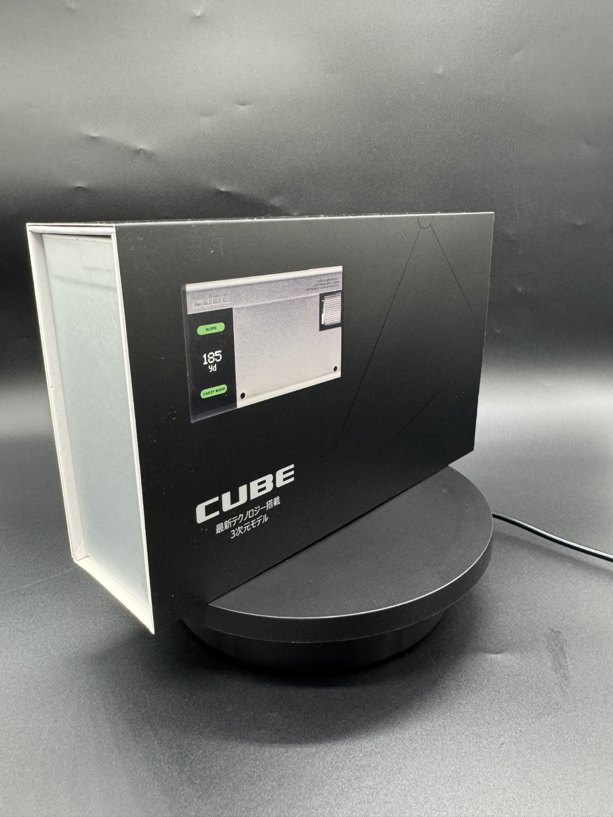 GOLFZON Caddy Talk Cube golf distance measuring device silver