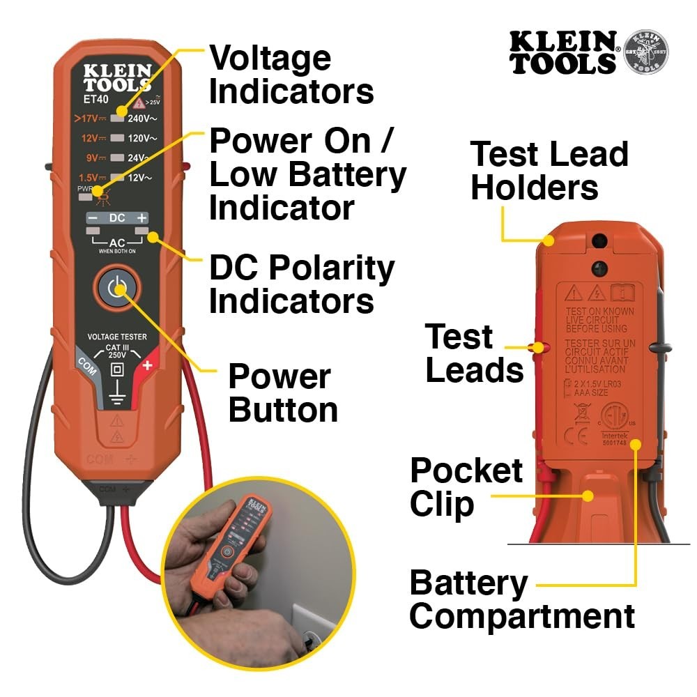 Complete Electrical Set with Clamp Meter & Detectors