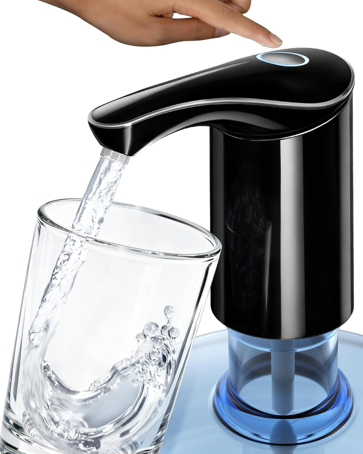 Redsack Rechargeable Water Dispenser Pump for 5 Gallon Bottle, Electric USB-C La