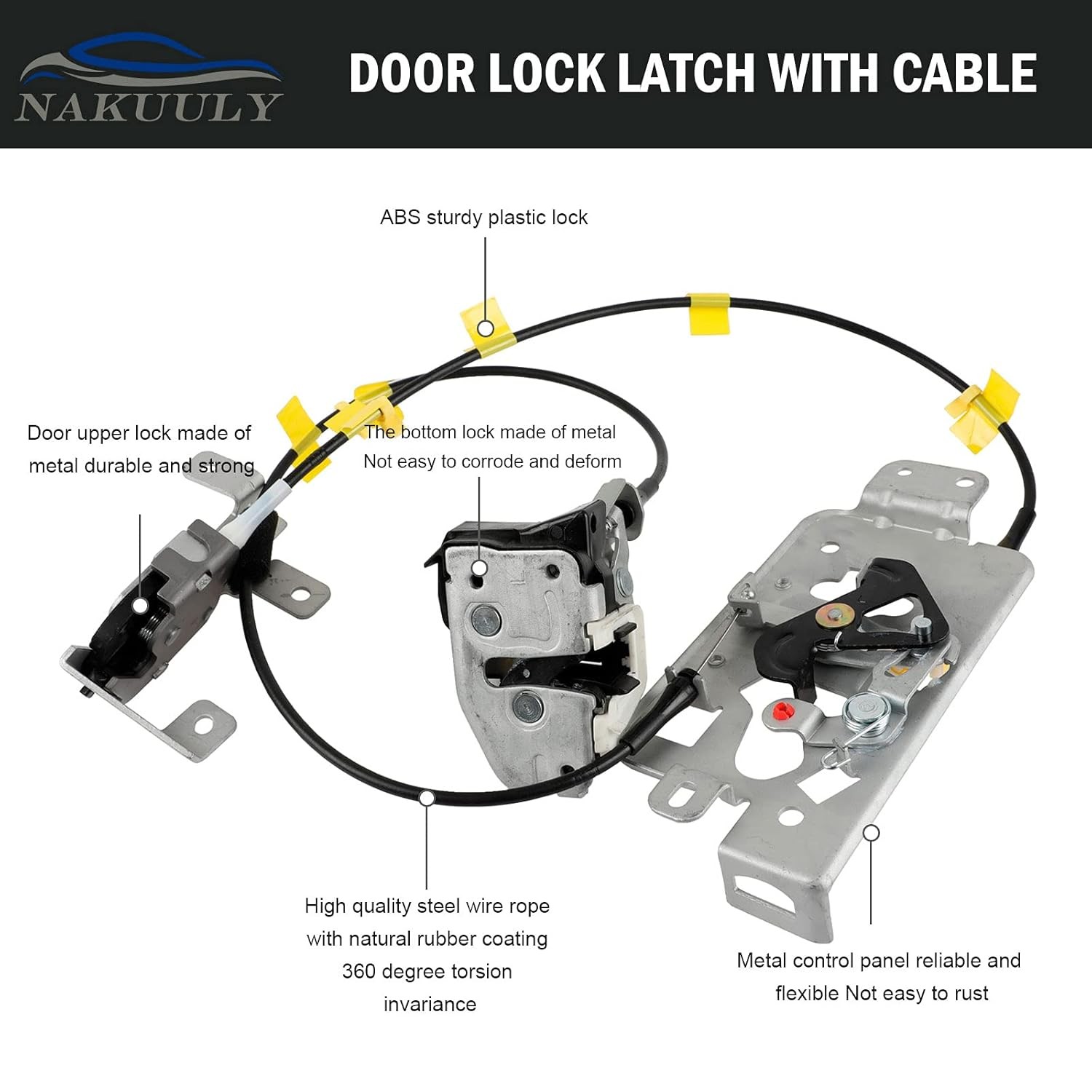 Left Driver Side Rear Door Lock Latch for Ford