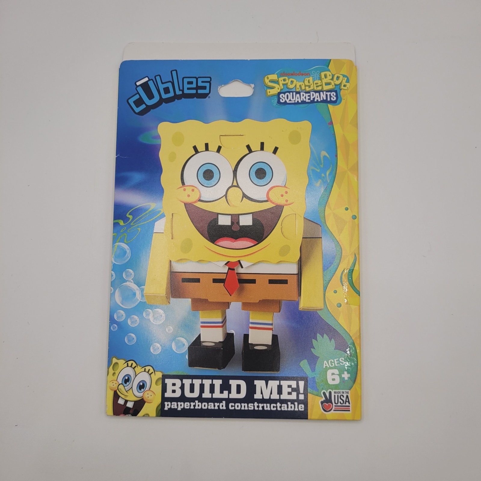 Cubles SpongeBob SquarePants Paperboard Constructable Craft Kit