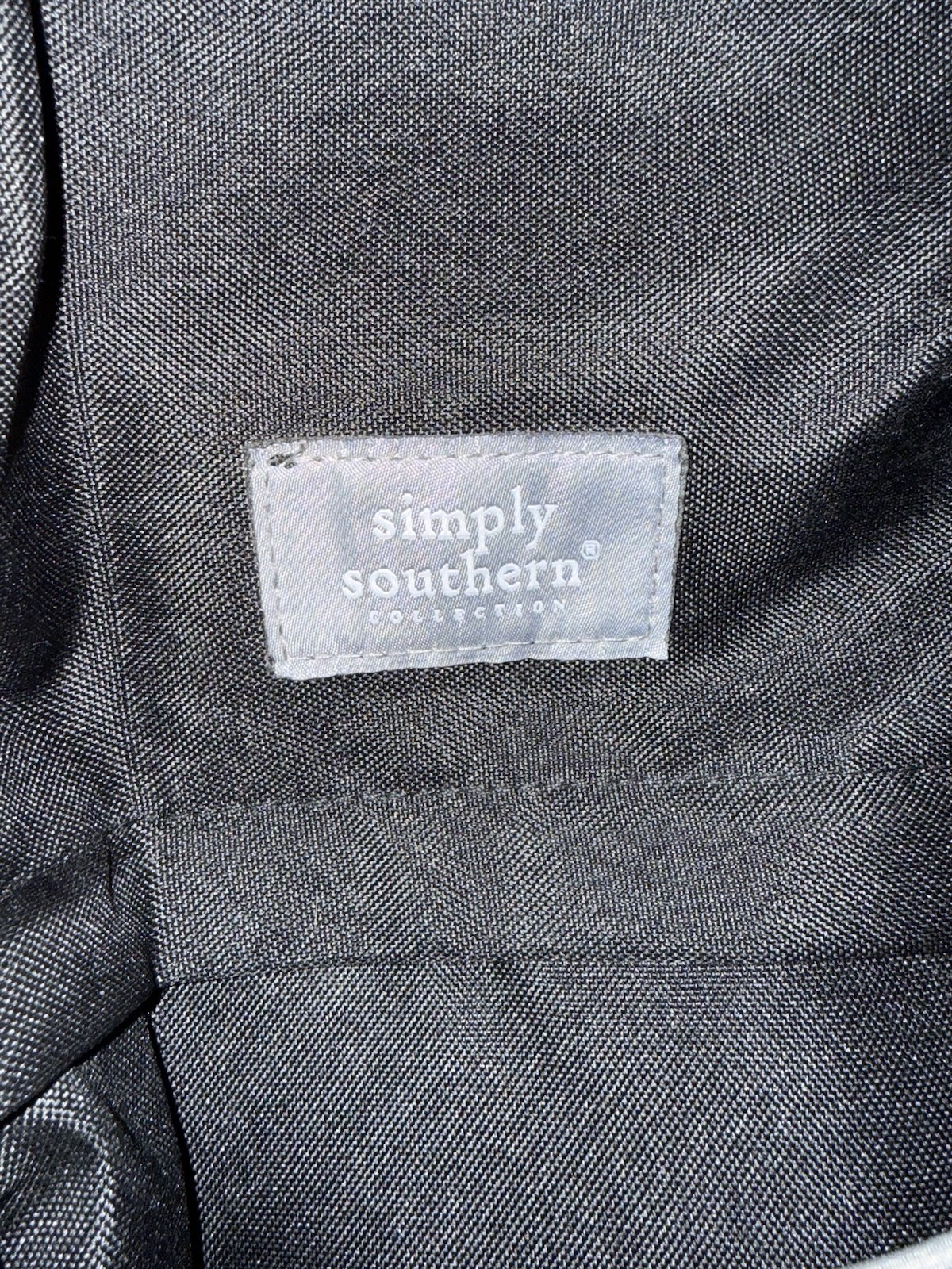 Simply Southern Collection Large Black Nylon Backpack, 8+ Pockets