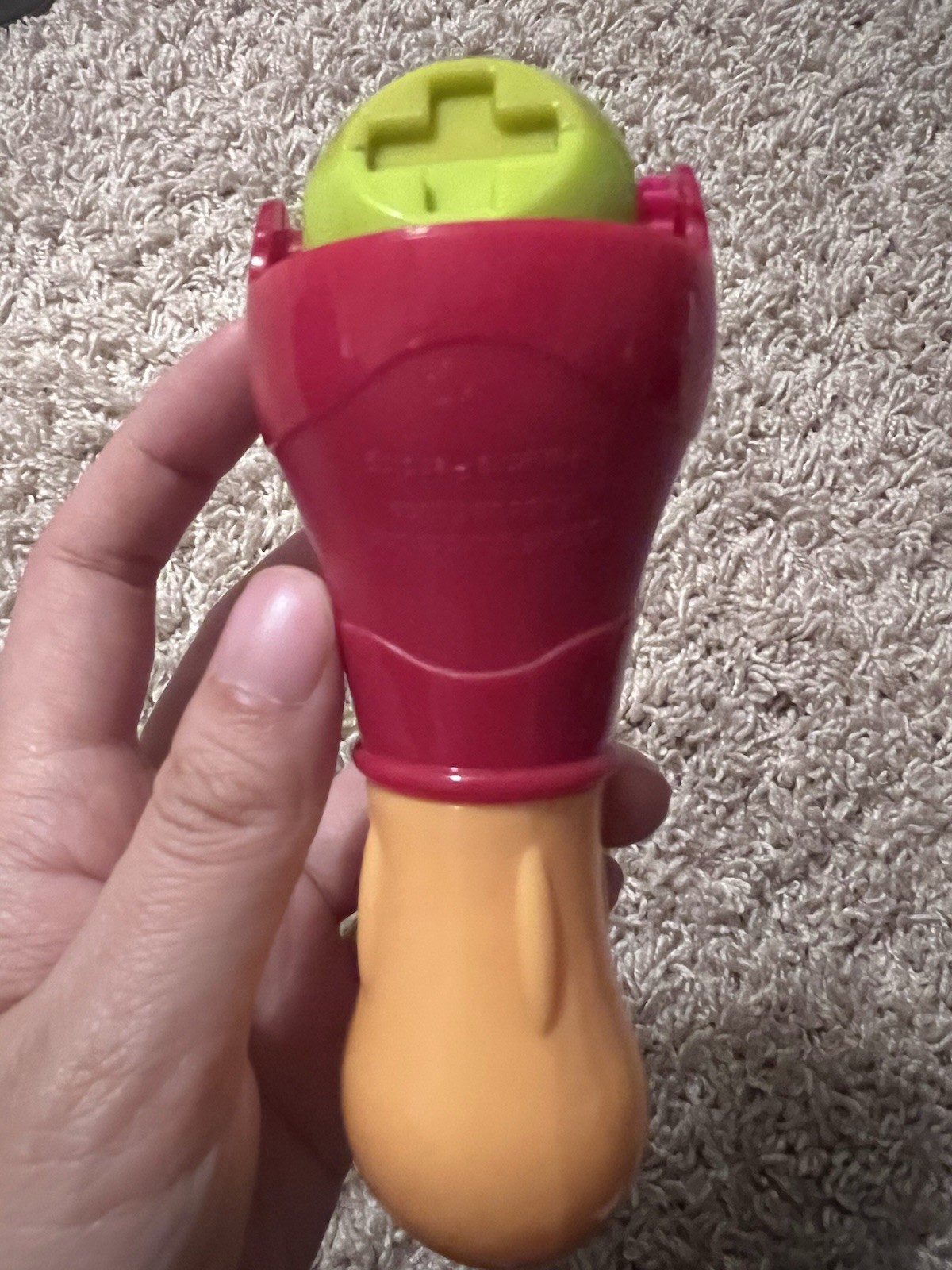 Play-Doh Modeling Clay Extruder Tool w/ Shape Rollers Stamp/Roller Red Green
