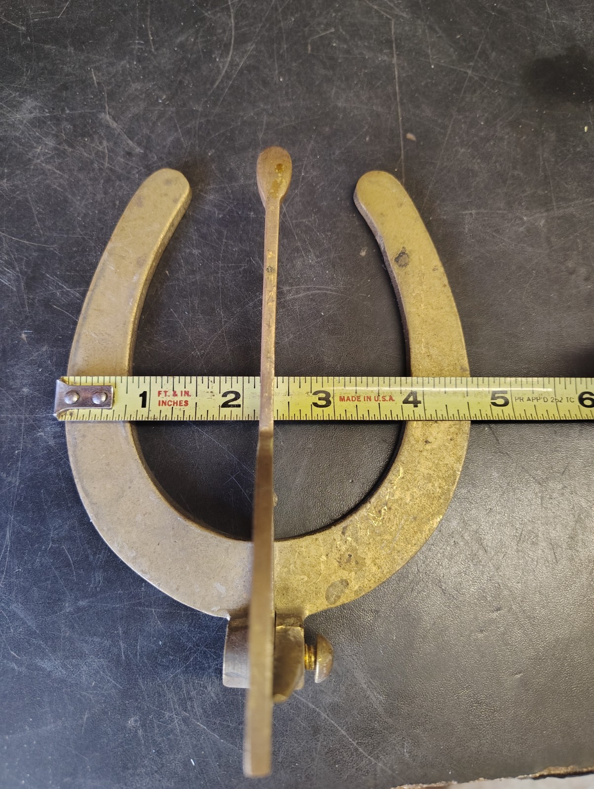 Brass Farriers Hoof Angle Gauge