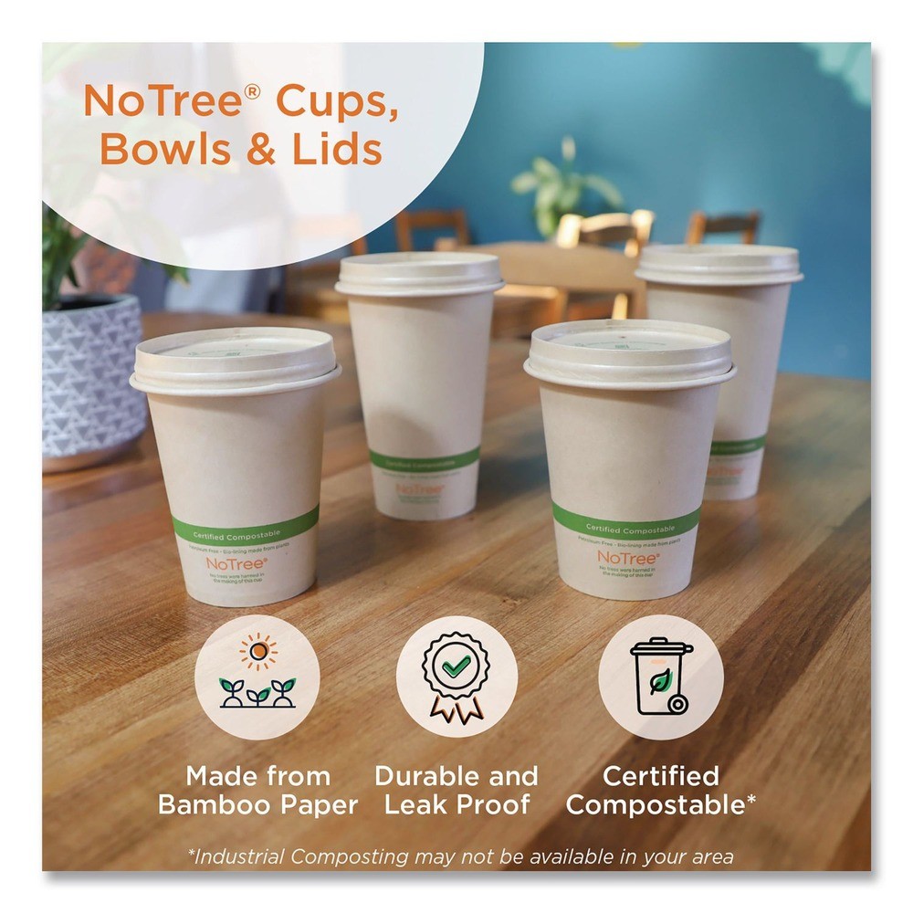 World Centric CUSU10 10 oz. NoTree Paper Hot Cups - Natural (1000/Carton) New