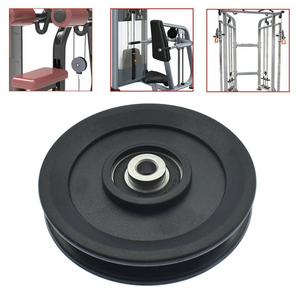 MTYIQS Universal Nylon Gym Cable Pulley Wheel 4.5 in/115MM Rotation 360...