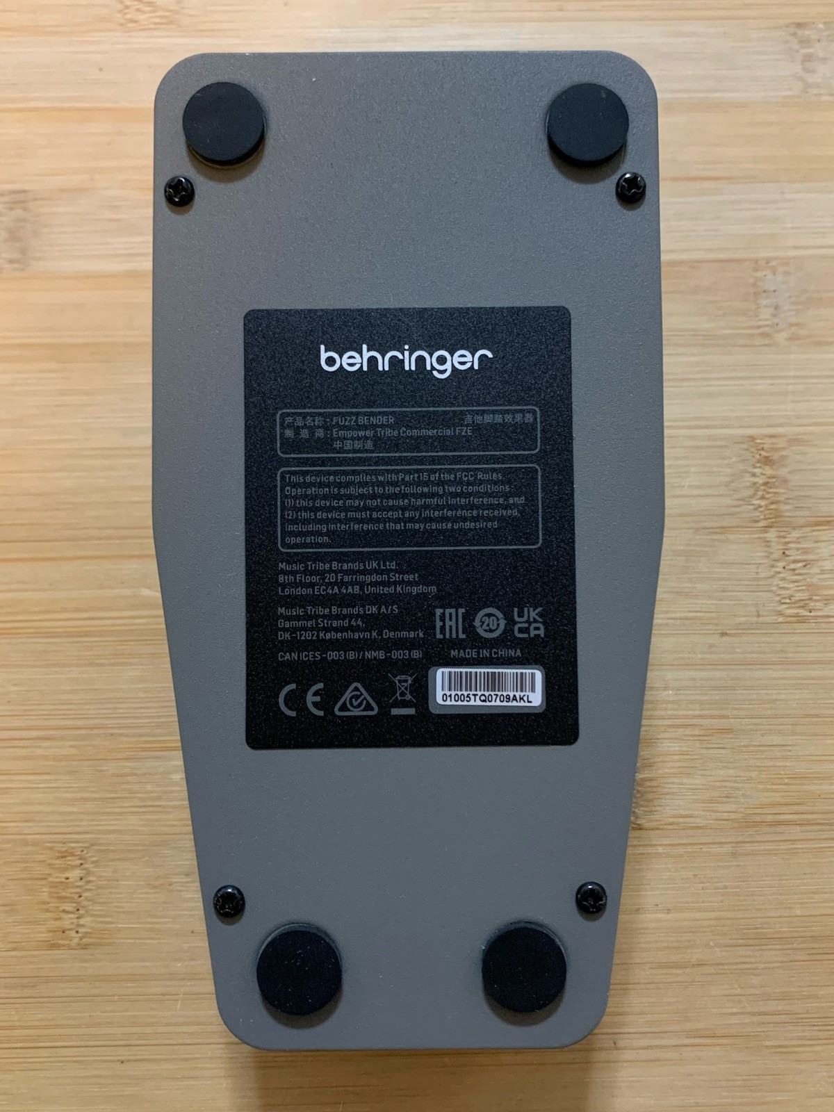 Behringer Fuzz Bender Guitar Pedal
