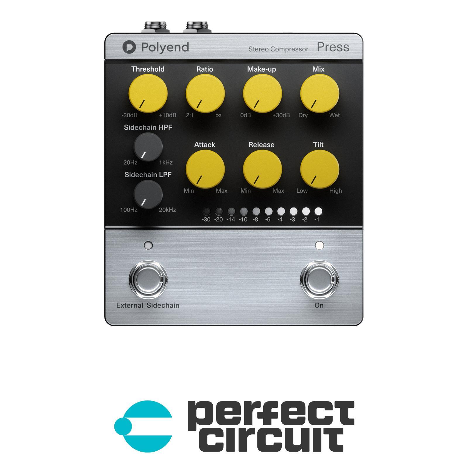 Polyend Press Stereo Compressor Pedal EFFECTS - NEW - PERFECT CIRCUIT