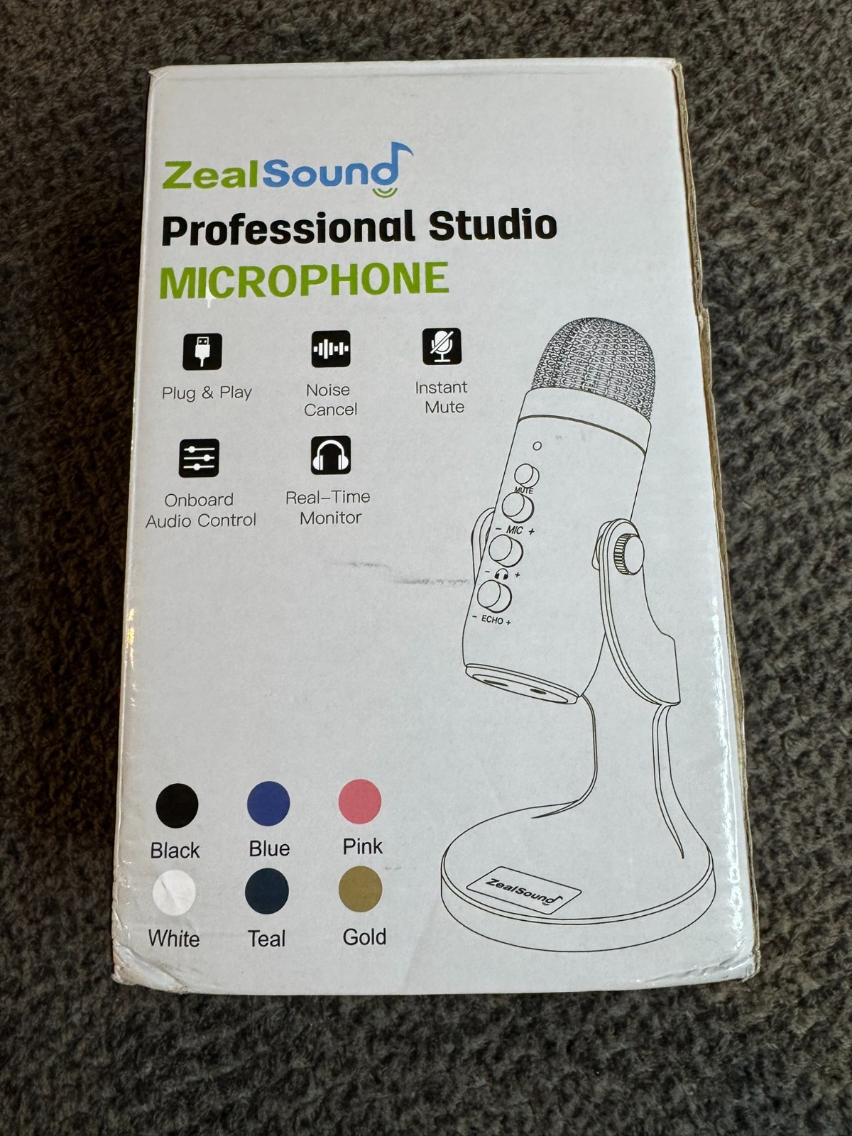 ZealSound Gaming USB Microphone - Pink