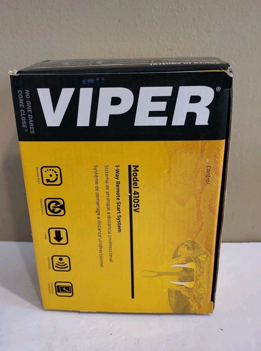 NEW Viper 4105V, 1-Way Remote Start System w/ TWO 4-Button Remotes