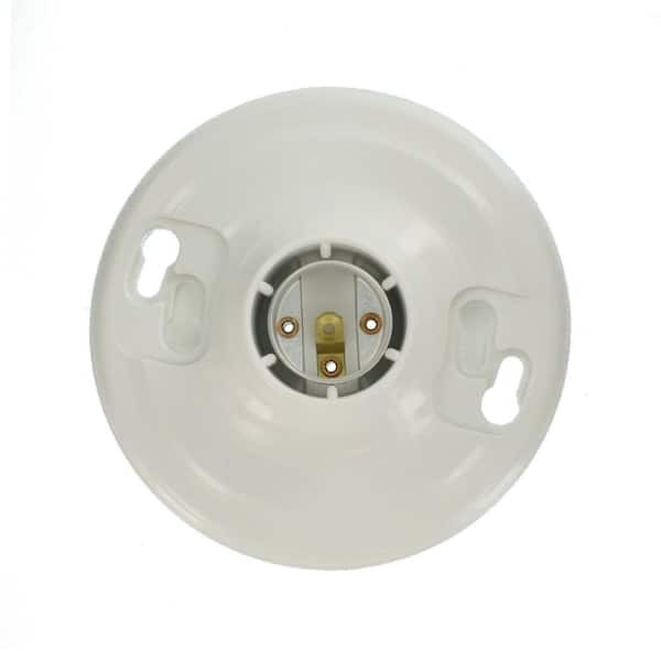 660-Watt Medium Base Single Circuit Keyless Outlet Box Mount Plastic Incandescen
