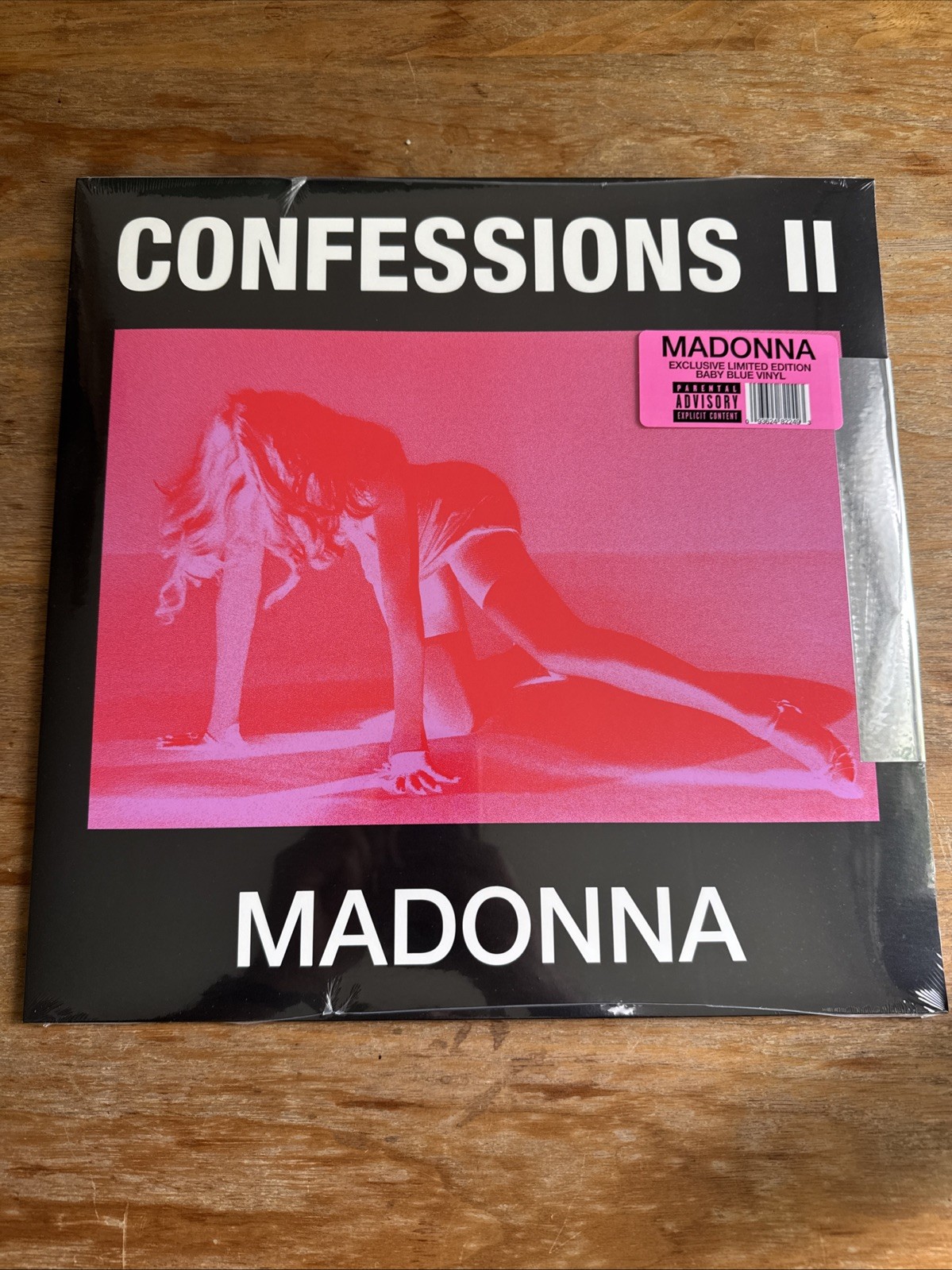 MADONNA x TIKTOK Exclusive Baby Blue vinyl Confessions II LP Record In Hand