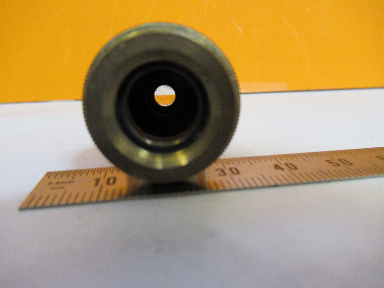 ANTIQUE BRASS ERNST LEITZ OBJECTIVE "7" MICROSCOPE PART AS PICTURED Y3-A-48