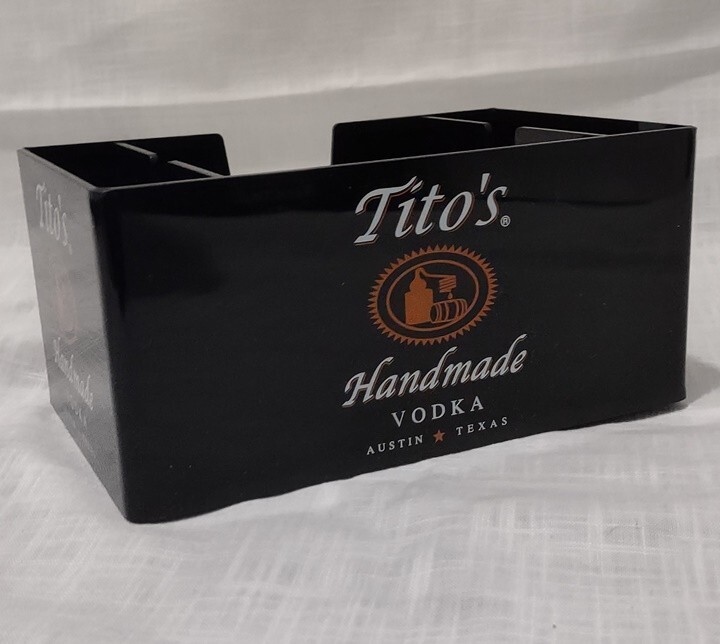 Tito's Vodka BevNap - Napkin/ Swizzle Stick Holder - New