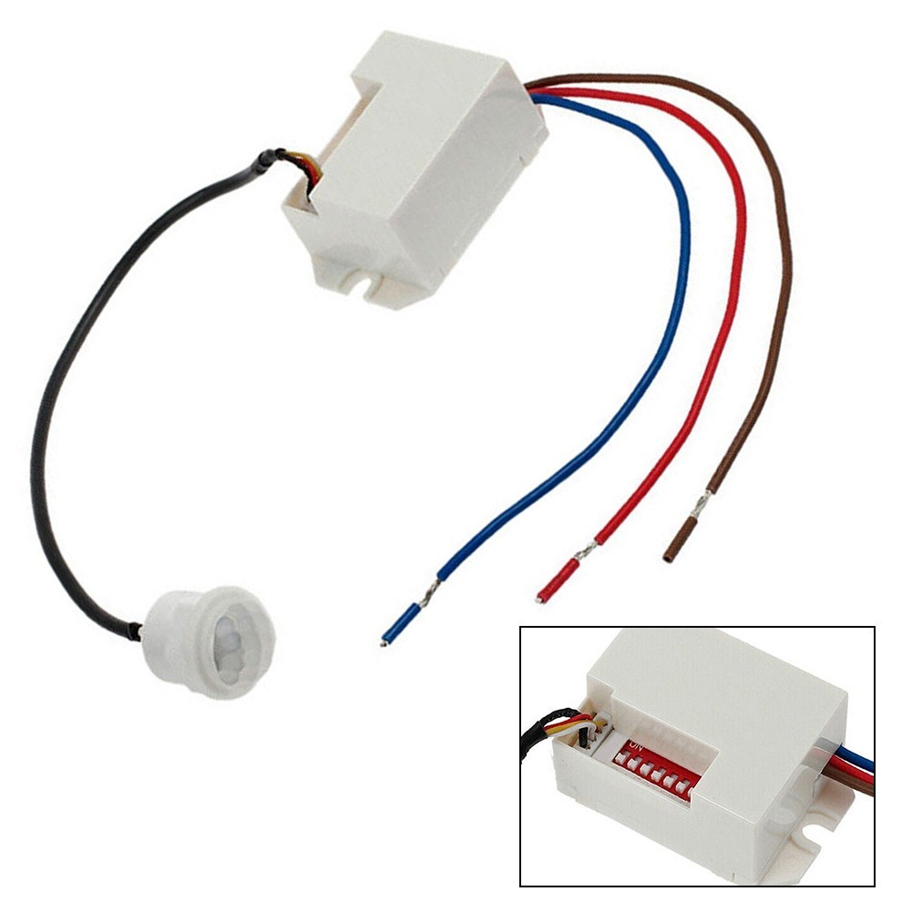 Reliable Electric Relay Body Motion Sensor for Lamp Control Easy Installation