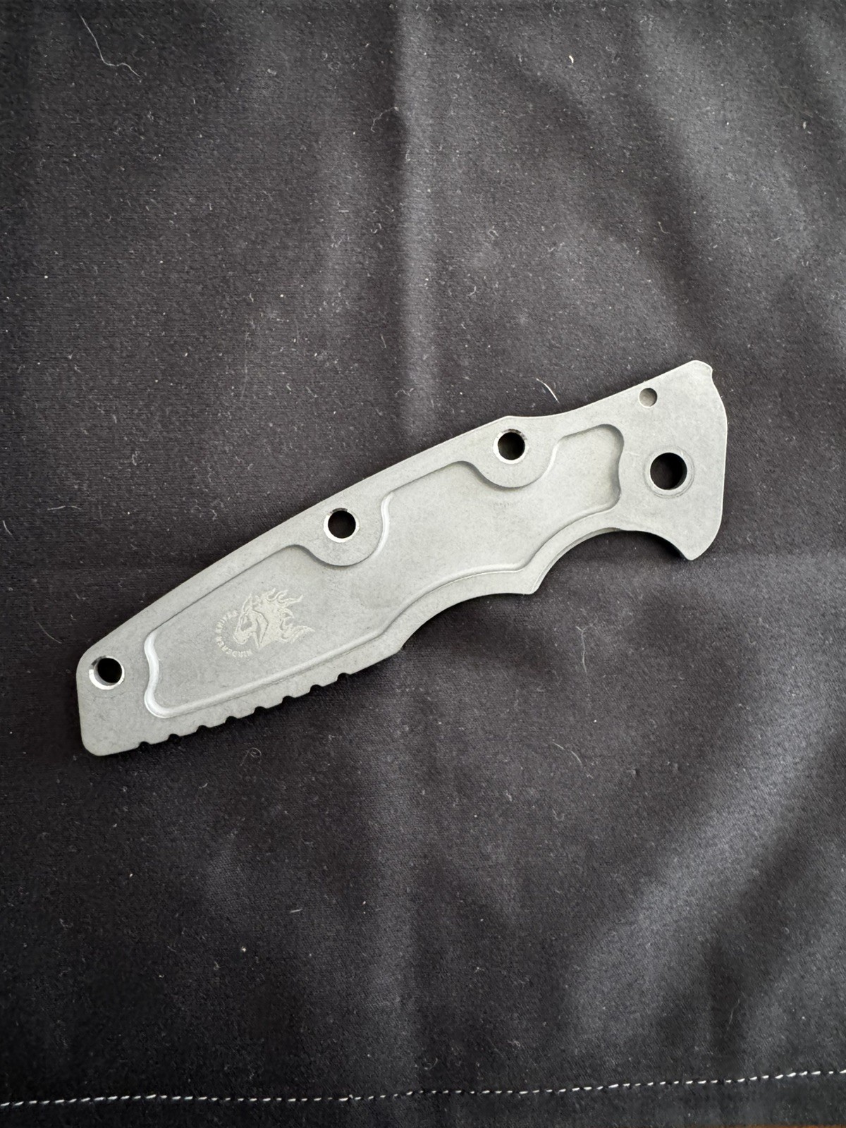 Hinderer Skinny Ellipse 3.5 Titanium Scale Working Finish Textured
