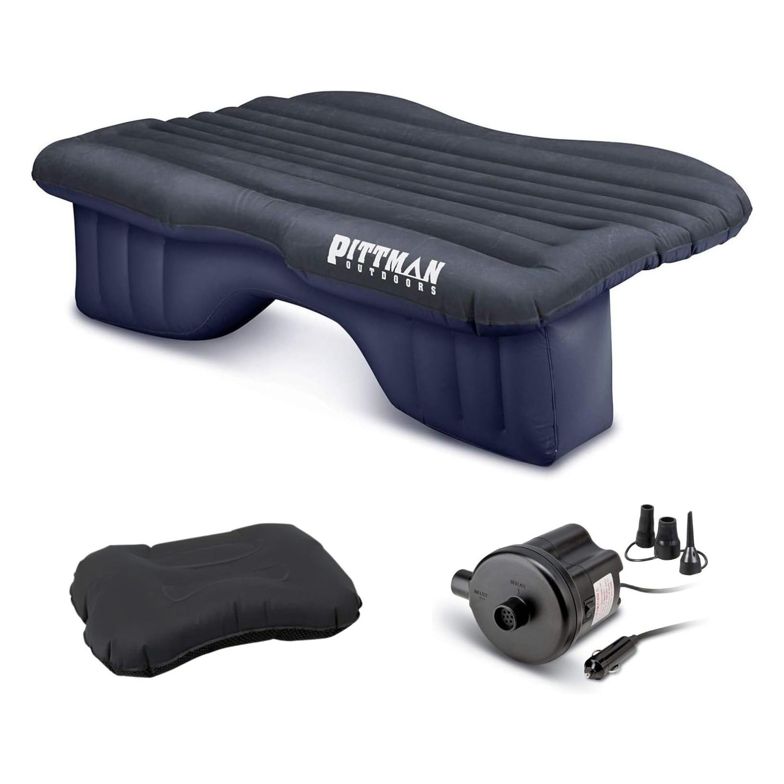 Pittman Outdoors Backseat Air Mattress, 55” Airbed Mid-Size Vehicles(Open Box)