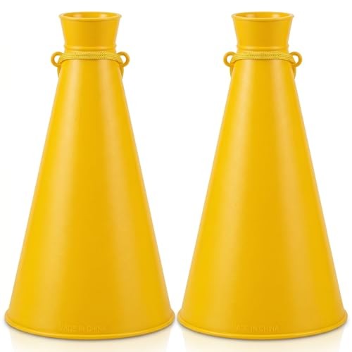 2pcs Cheering Microphone Speaker Plastic Party 22.50X12.50X12.50CM Yellow