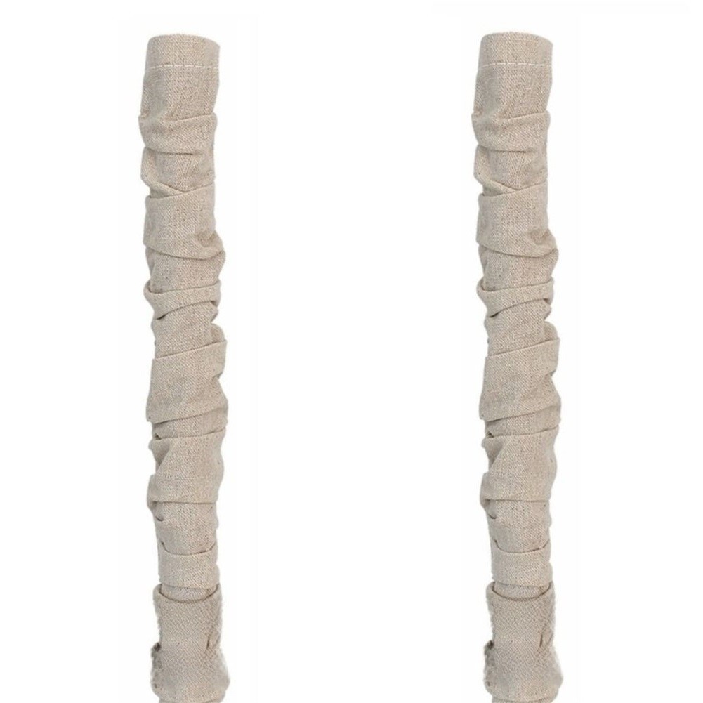 Linen Blend Cord Cover 2 pcs 6 Feet for Chandelier Chain and Cable Concealment