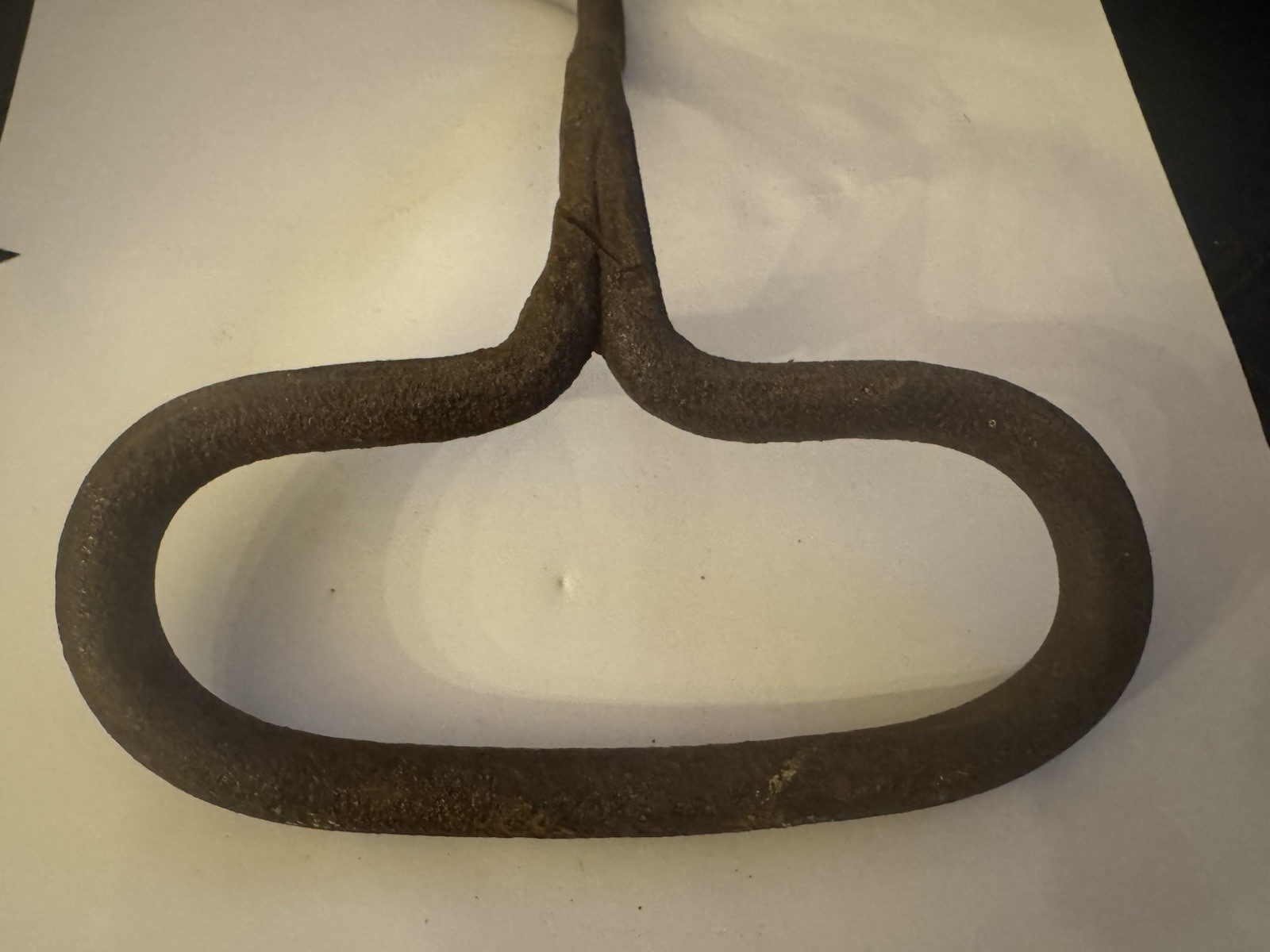 Antique Hand Forged Iron Hay Bale Hook Primitive Blacksmith Barn Tool Rustic